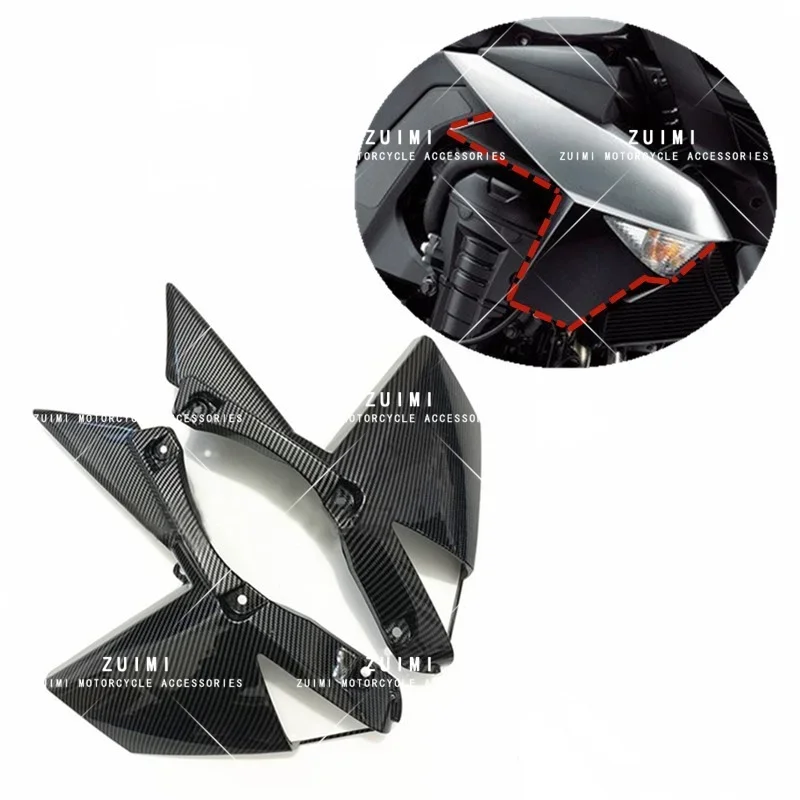 

Подходит для KAWASAKI Z1000 2010 2011 2012 2013, верхняя боковая панель указателя поворота, обтекатель, краска из углеродного волокна, запасная часть