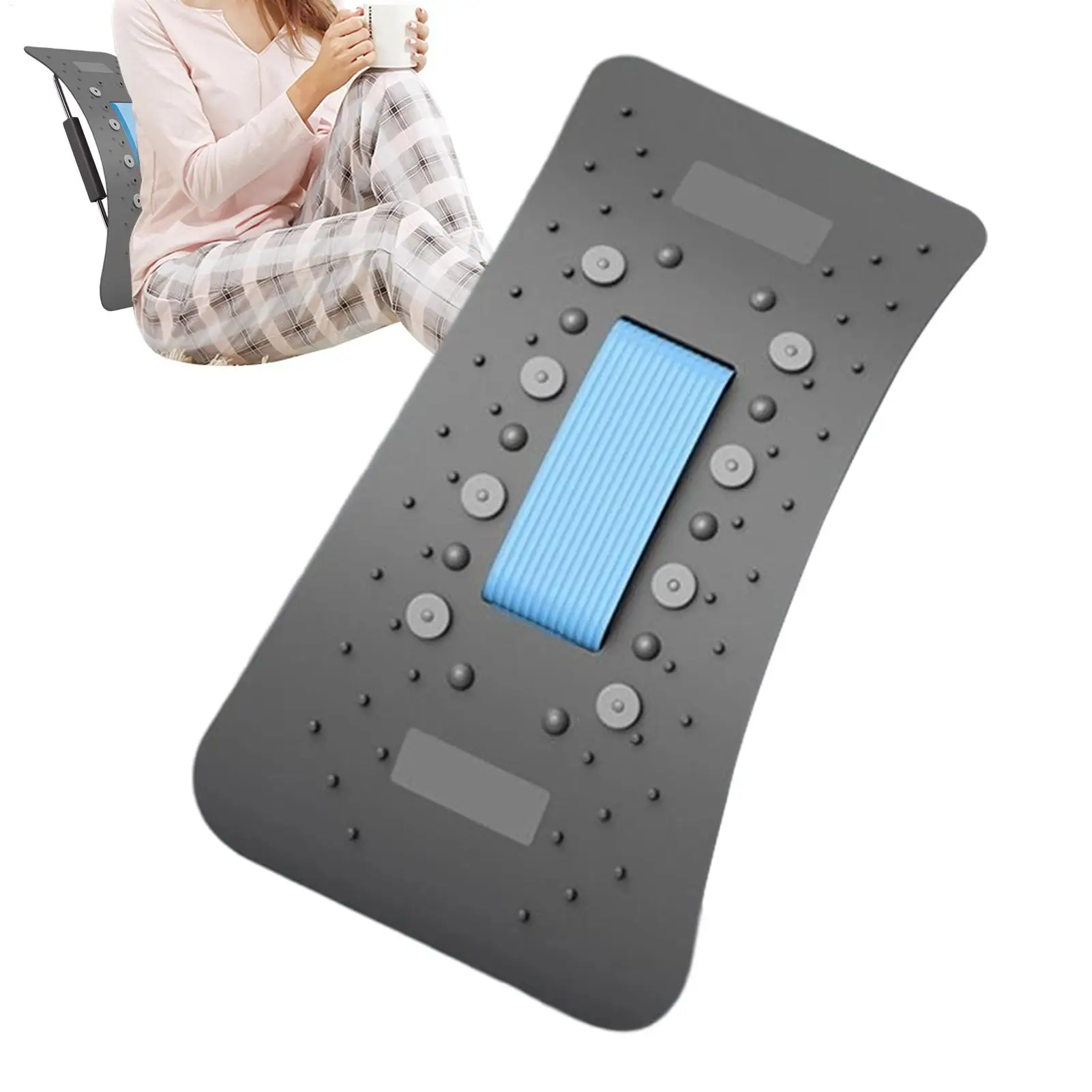 

Доска для растяжки спины, регулируемый тяговый массажер, носилки для поясницы, устройство для растрескивания спины для женщин, дискомфорт шейного отдела позвоночника