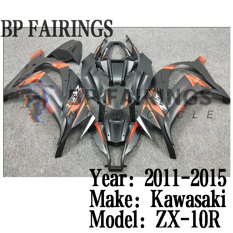 Fairings Kit Sit For KAWASAKI ZX-10R 2011-2015 ZX10R 2011 2012 2013 2014 2015 11 12 13 14 15 New ABS Bodywork Set Matte Black