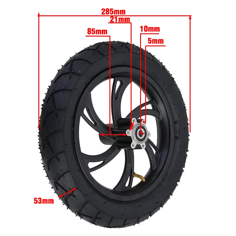 New12 1/2x2 1/4 Tire 12 Inch Tire Electric Vehicle Maintenance Better Grip Folding Electric Car Not Easy To Wear Rubber Tires