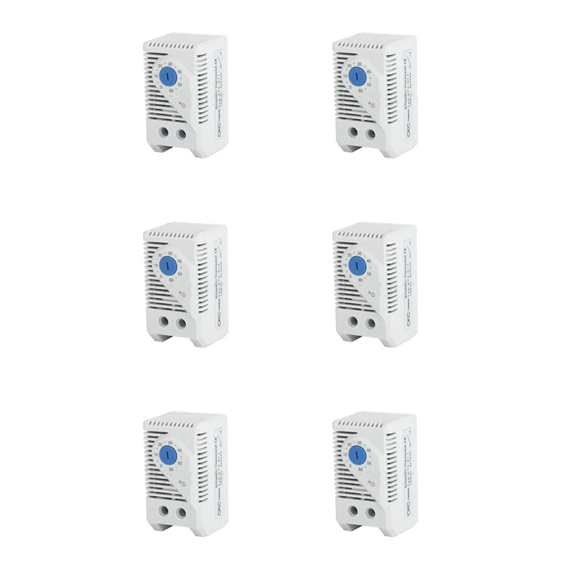 DT16 6X for SINOTIMER KTS011 Mini Thermostat, Compact Mechanical Temperature Controller 0-60°C, for Heater Fan Cooling