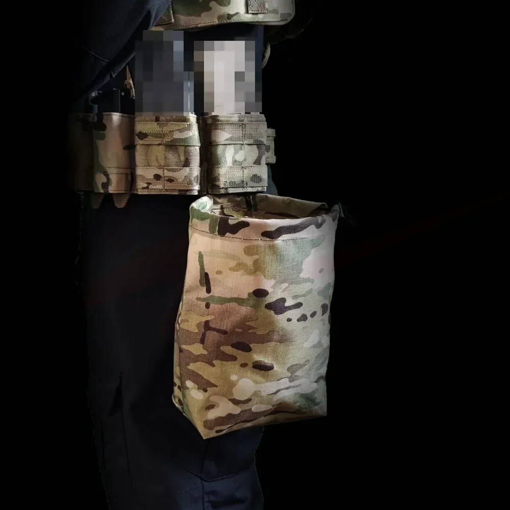 1PC Tactical Waist Roll Up Dump Pouch Bag, MC/MCBK/AOR1/AOR2/M81 Foldable Recycling Bag, Sundry Bag, KINETIC CONSULTING Style
