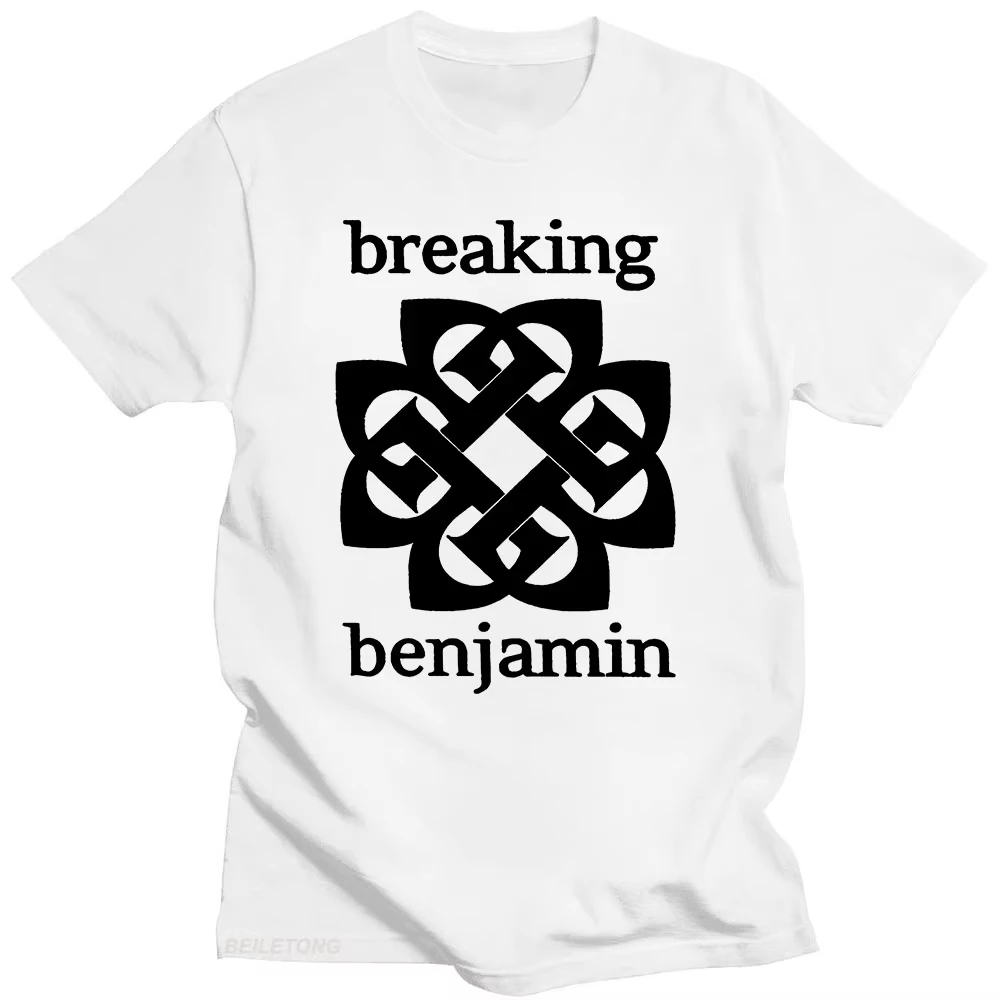 2026 Breaking Benjamin T Shirt Graphic Printing Hip Hop Vintage Cotton Tee-shirt Short Sleeve Gothic Tshi