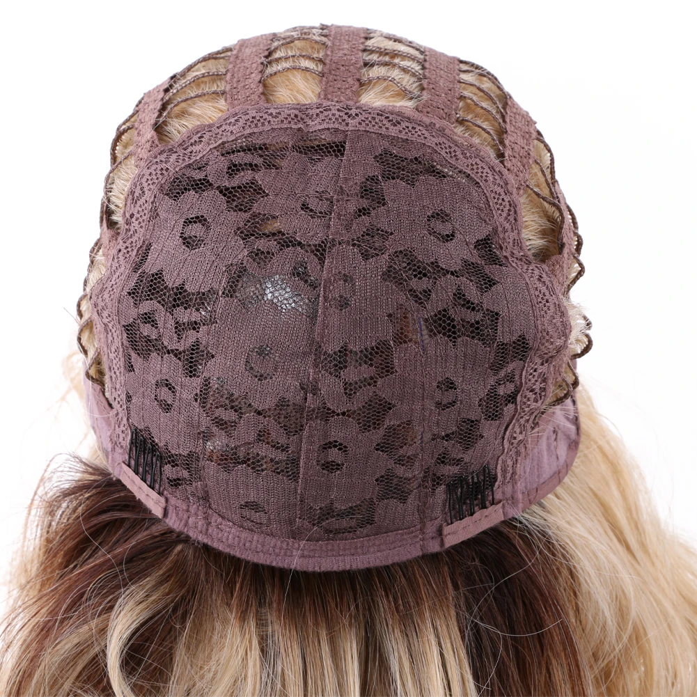 짧은 자연스러운 웨이브 가발 바디 웨이브 밥 가발 앞머리 여성용 내열 핑크 합성 밥 가발 어깨 길이