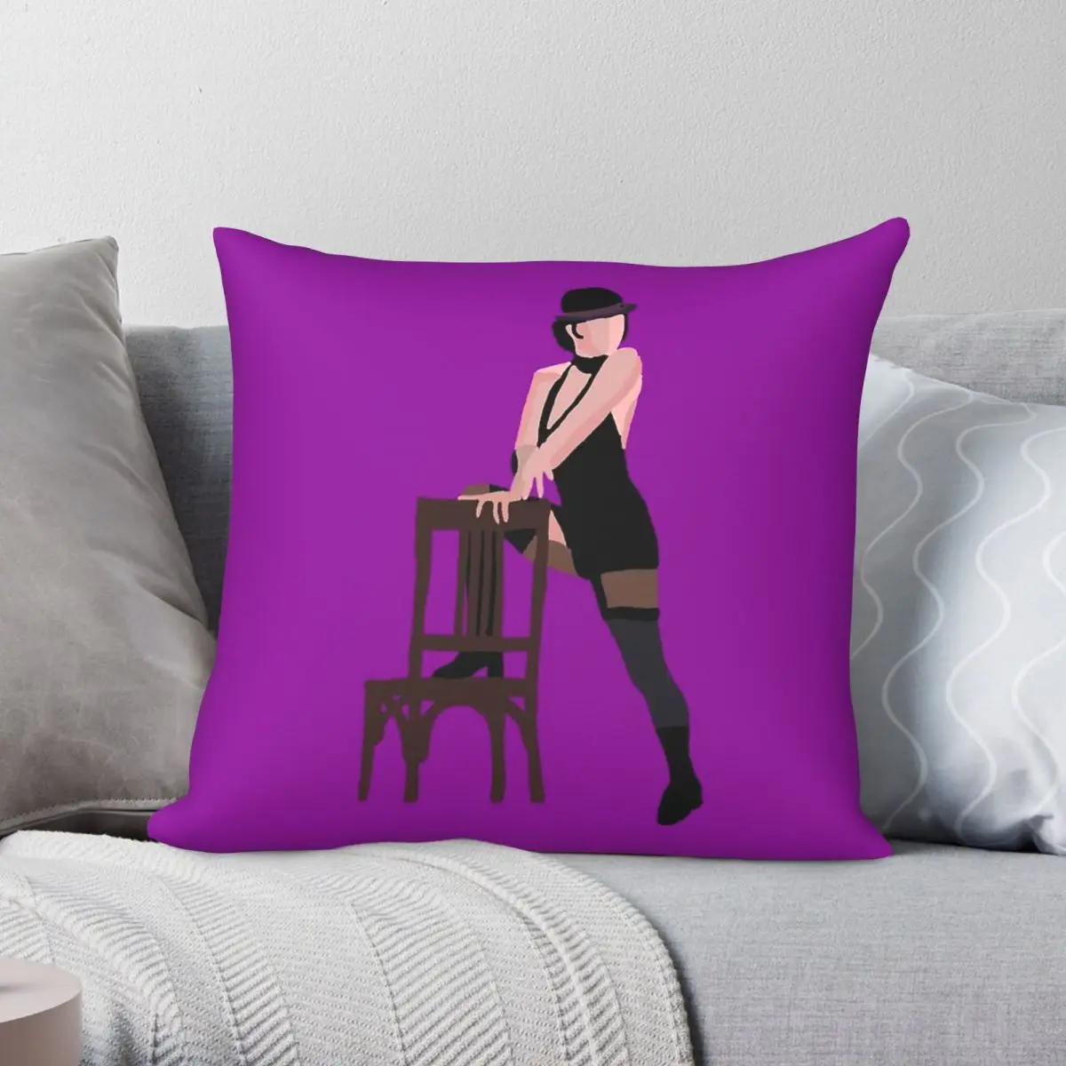 Capa de almofada quadrada Cabaret Liza Minnelli, poliéster, linho, veludo, estampada, com zíper, capa decorativa para almofada de sofá