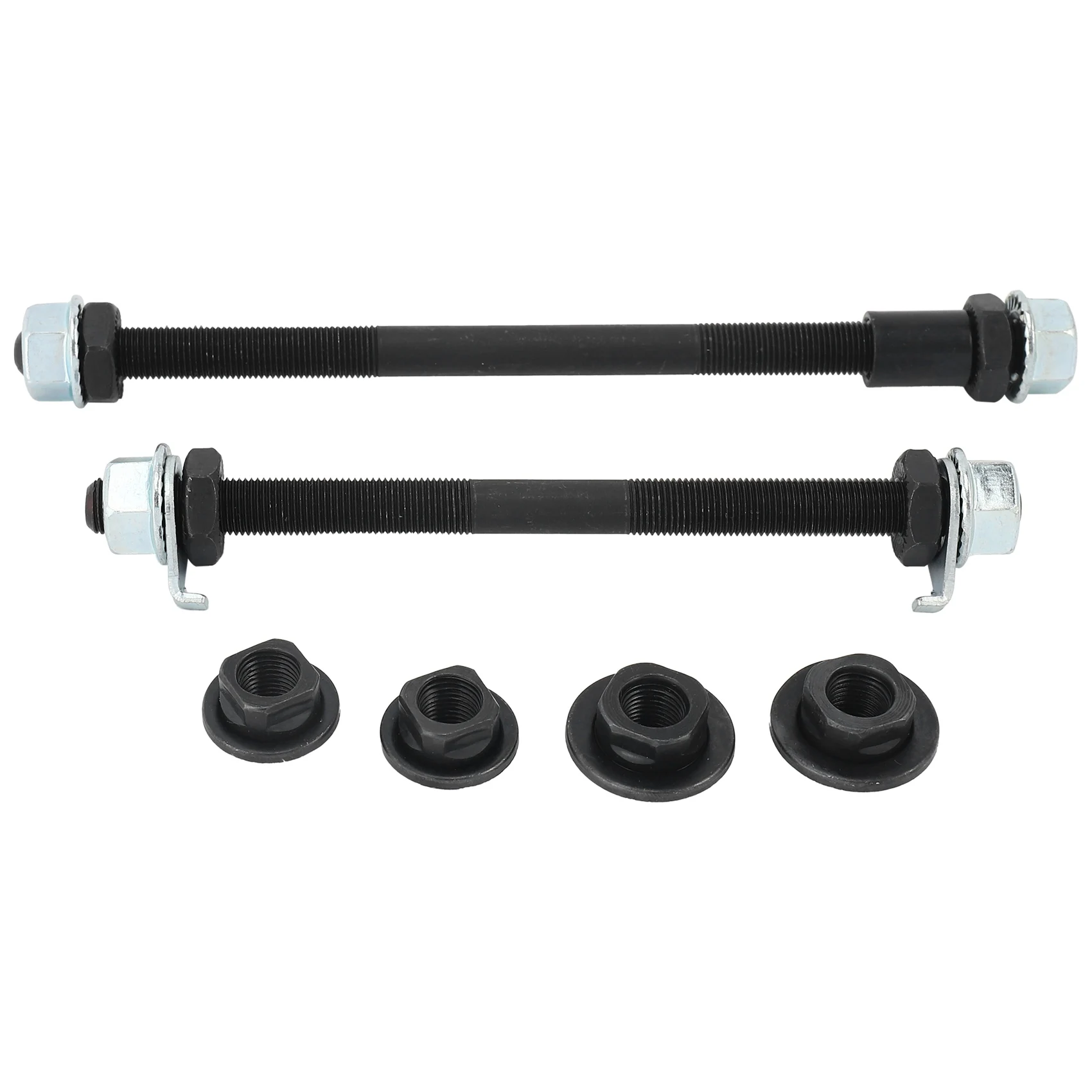 【STOCK】1 Pair Bicycle Wheel Hub Axle Front Rear Steel Solid Spindle Shaft Vintage BMX for MTB Road Skewer 150mm 180mm