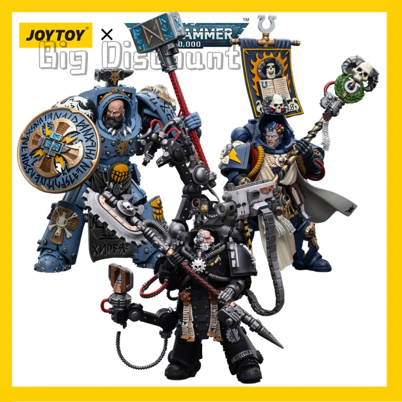 

[IN STOCK] JOYTOY 1/18 40K Action Figures Ultramarines Chief Librarian Tigurius Space Wolves Iron Hands Anime Model Toy Gift