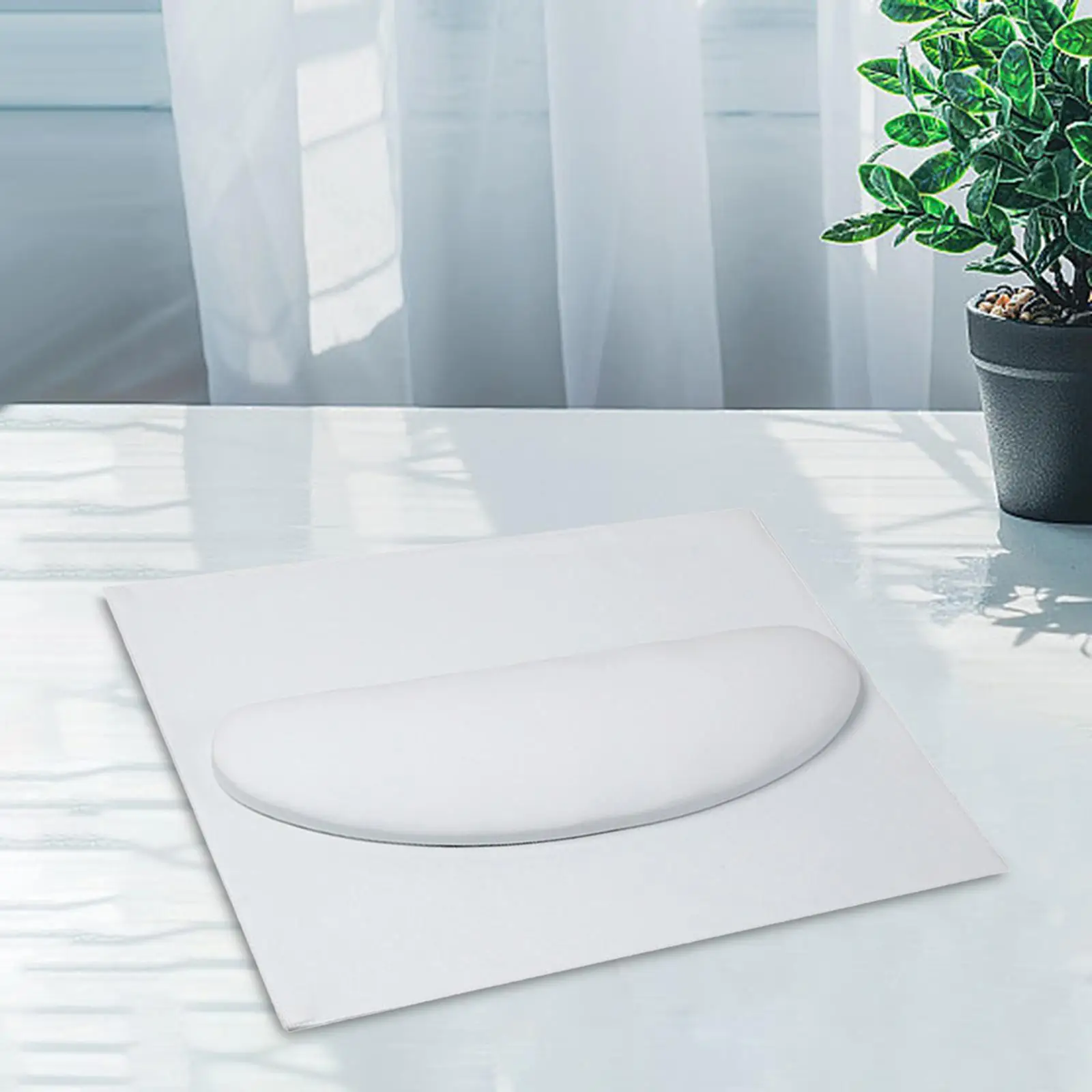 Nail Art Cushion Mat Set Soft PU Leather Hand Rest with Stable Metal Base for Long Sessions and Comfort