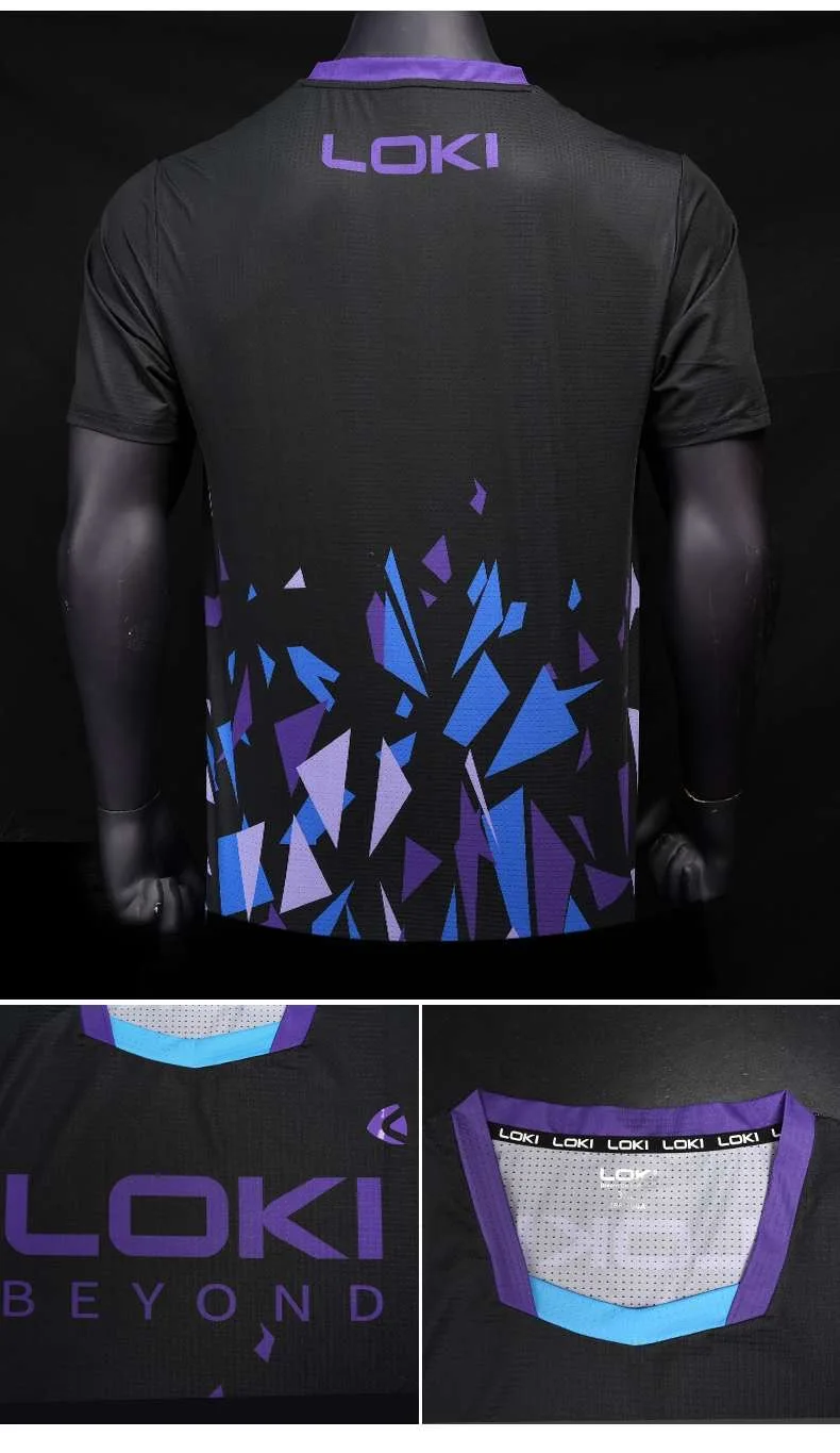 LOKI Table Tennis Jerseys Training T-Shorts New Style Absorb Sweat Comfort Top Quality Ping Pong Shirt Cloth Sport