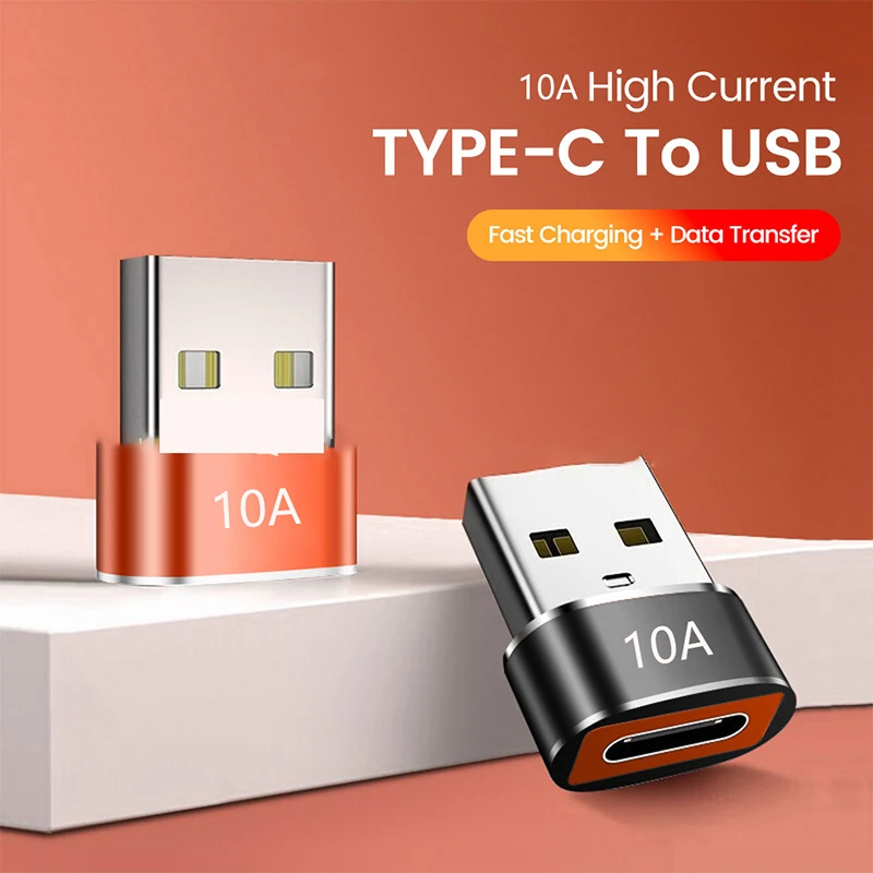 USB To Type-c Female To Male Charger PD Data Cable 10A Computer Mobile Phone Adapter Docking Station U Disk Adapter