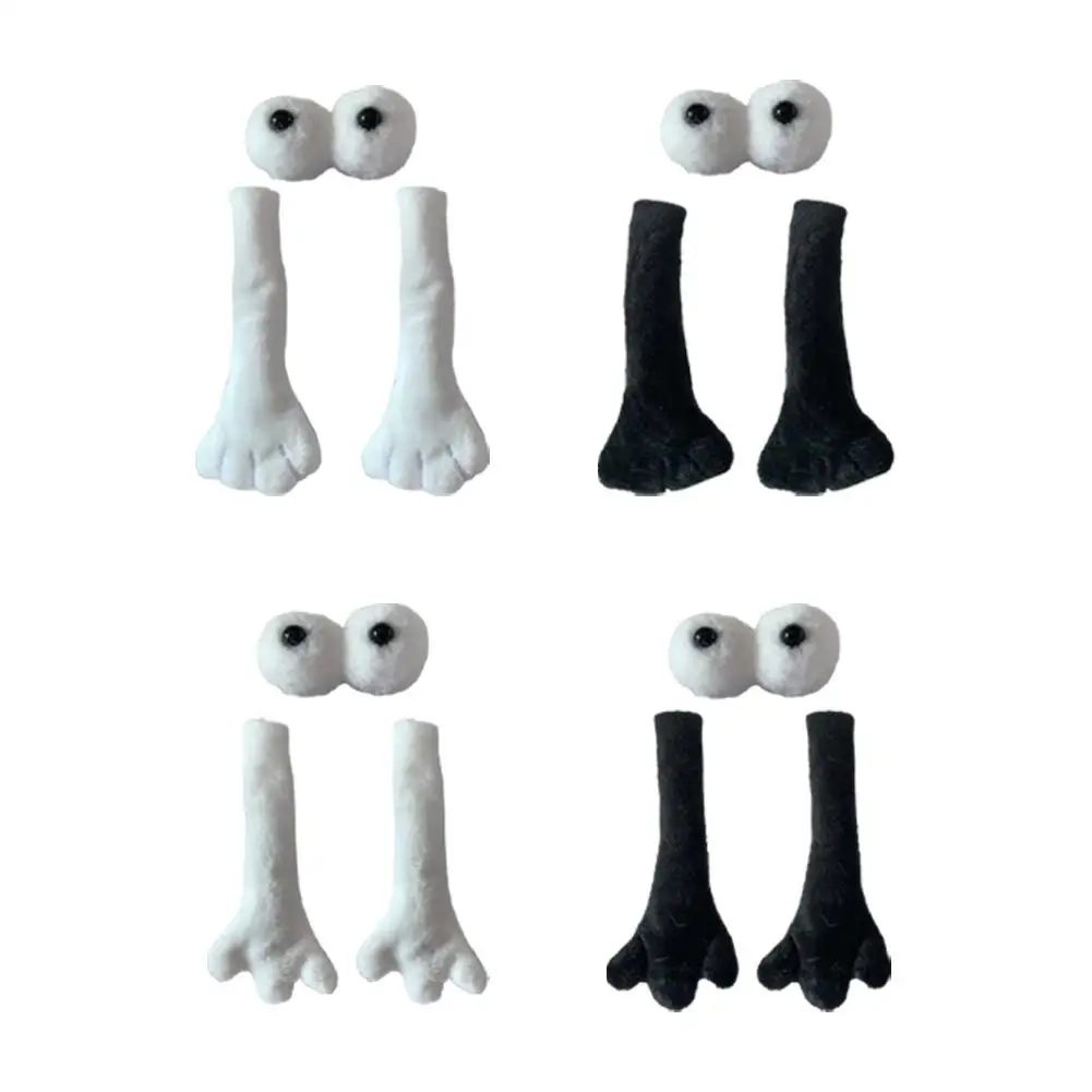 Cute Couple Socks Magnetic 3D Eye Hands Socks Men Women Mid-tube Magnetic Socks Accessories Women's Socks Set Not Include Socks