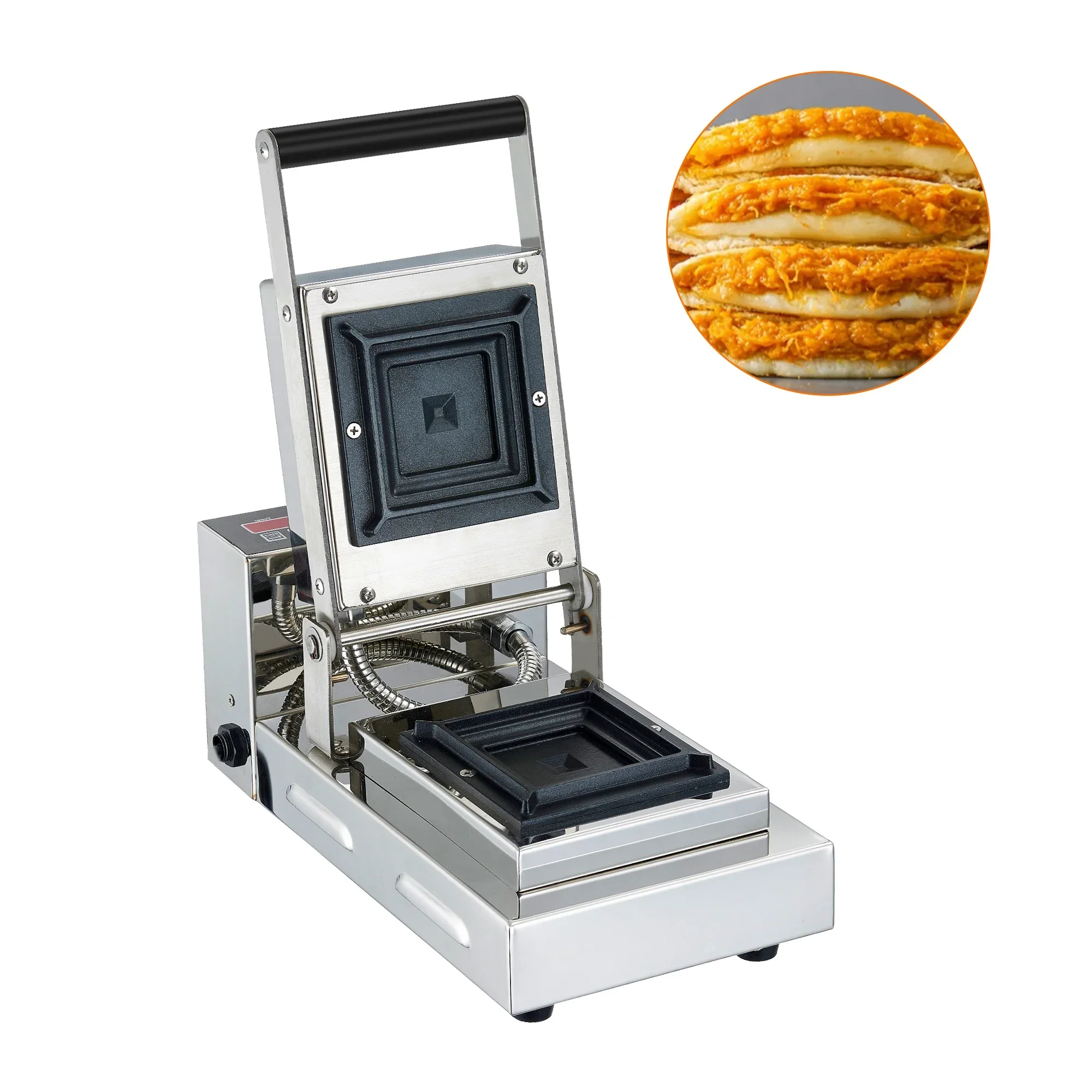 Price Discounts Commercial Electric Square Sandwich Maker Non-stick Grill Toasted Waffle Machine