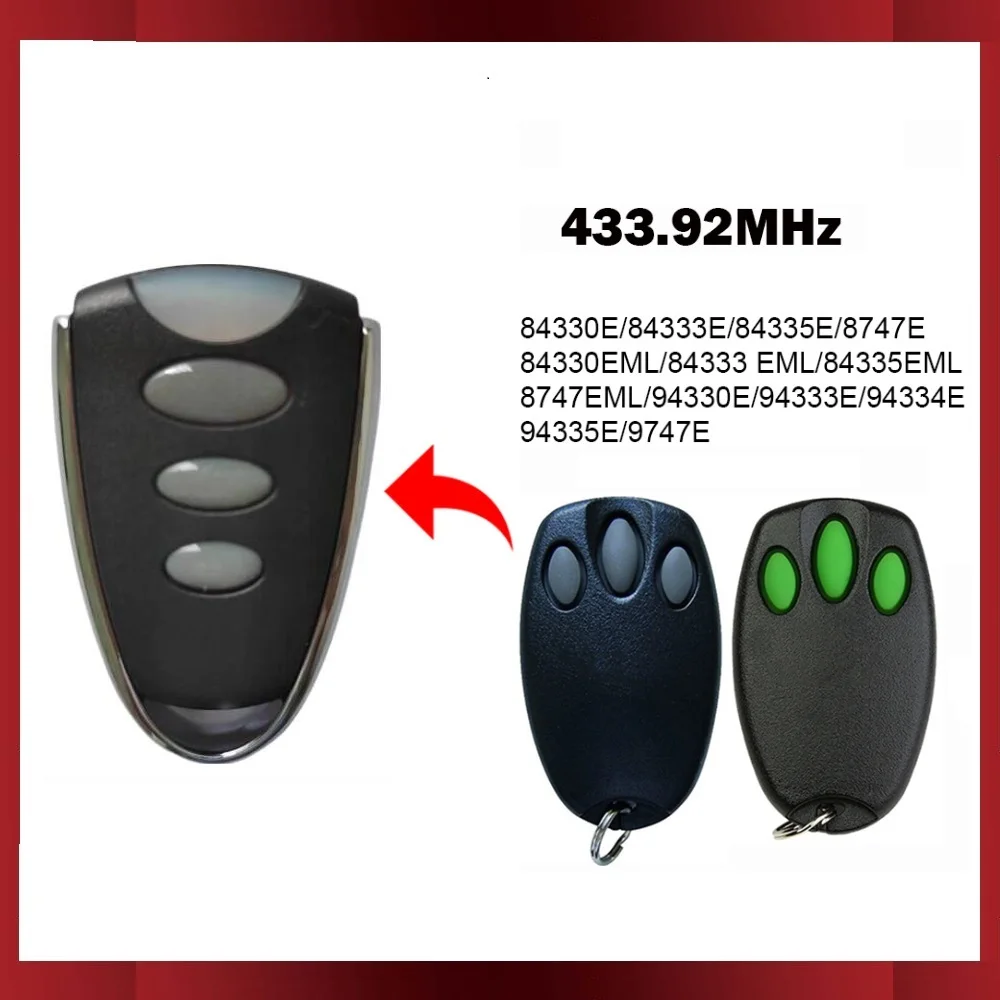 94335E Remote Control 94330E 94334E 94333E 84333E 84335E 84330E Garage Gate Remote Control 433.92MHz Rolling Code