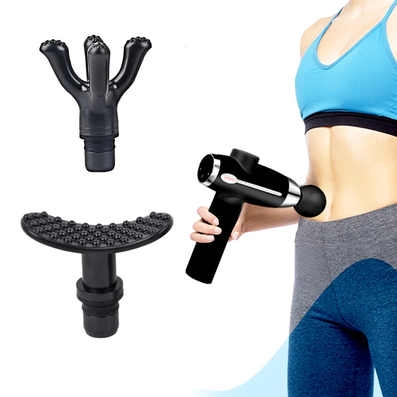 

1 Pc Fascia Gun Massager Head Universal Type Massage Roller Back Massager Y-Shaped Polka Dot Pressure Massage Head