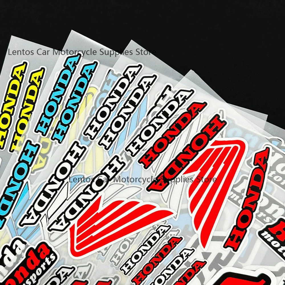 دراجة نارية تعديل ملصقات خوذة عاكسة هوندا رياضة السيارات أجنحة الأحلام شعار خزان الوقود و مربع خلفي ديكور الشارات #2
