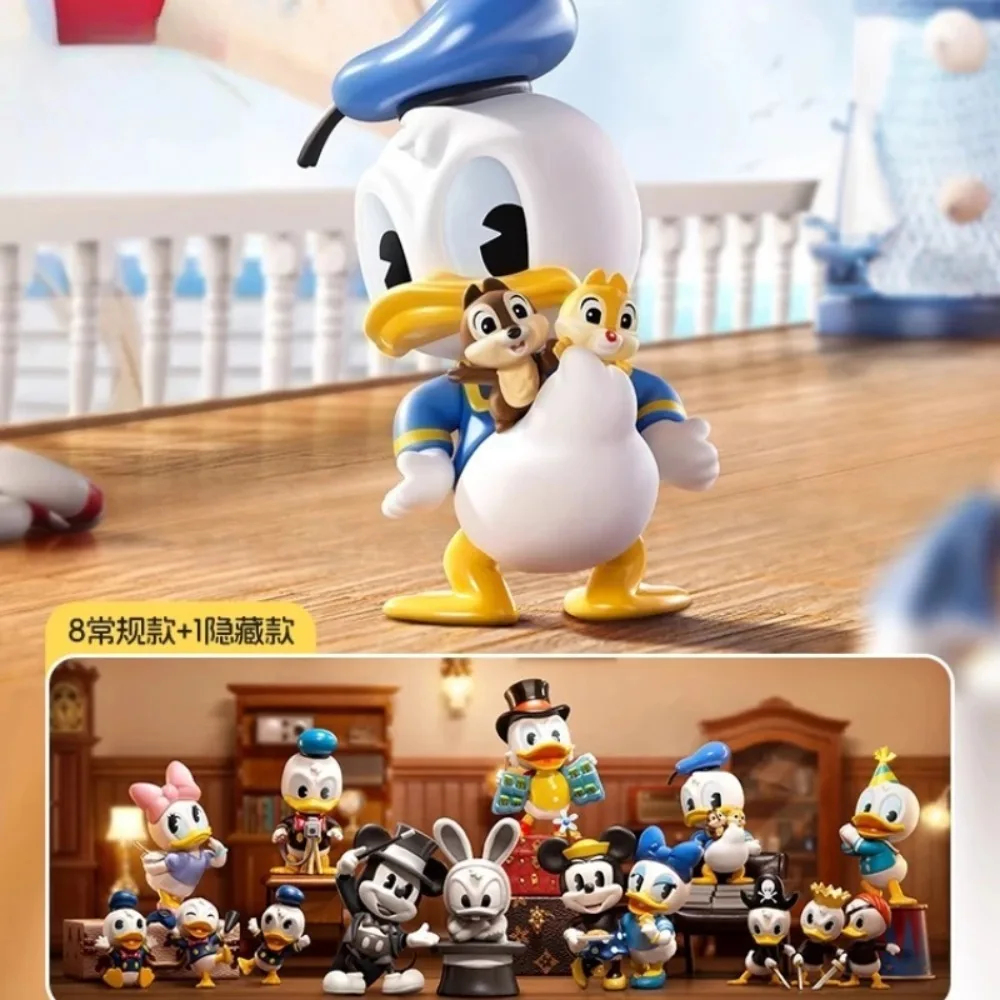 

MINISO Animation Disney Donald Duck Cover Model Blind Box Cartoon Cute Donald Duck Doll Ornaments Desktop Toys Children's Gifts