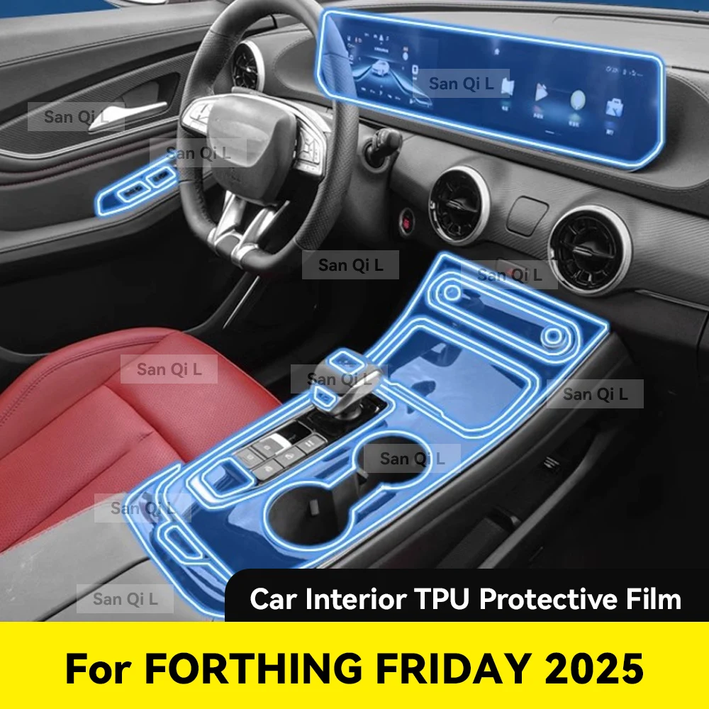 

Interior TPU For FORTHING FRIDAY 2024 2025 Protective Film Cover Anti-Scratch Navigation Screen Automotive Film Accessories
