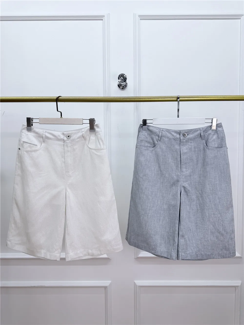 

Женские элегантные повседневные шорты с высокой талией на пуговицах