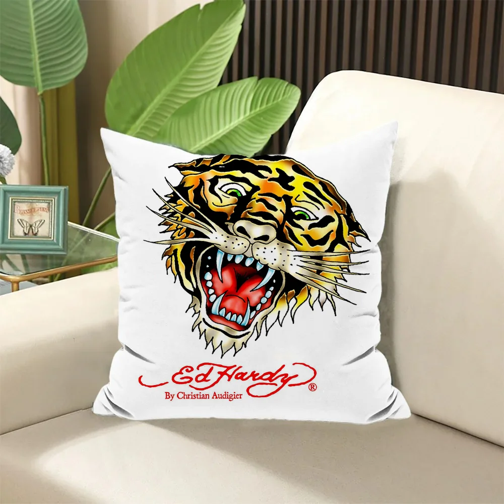 Decorative Pillows for Sofa Cushions Cover Ed-Hardy Luxury Living Room Decoration Pilow Covers Home and Decoration Cushion 45x45