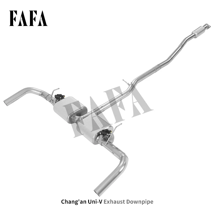 For Changan UNI-V Exhaust System Middle and Rear Section Enhanced Sound Effect High-performance Cat Back Exhaust Pipe Muffler