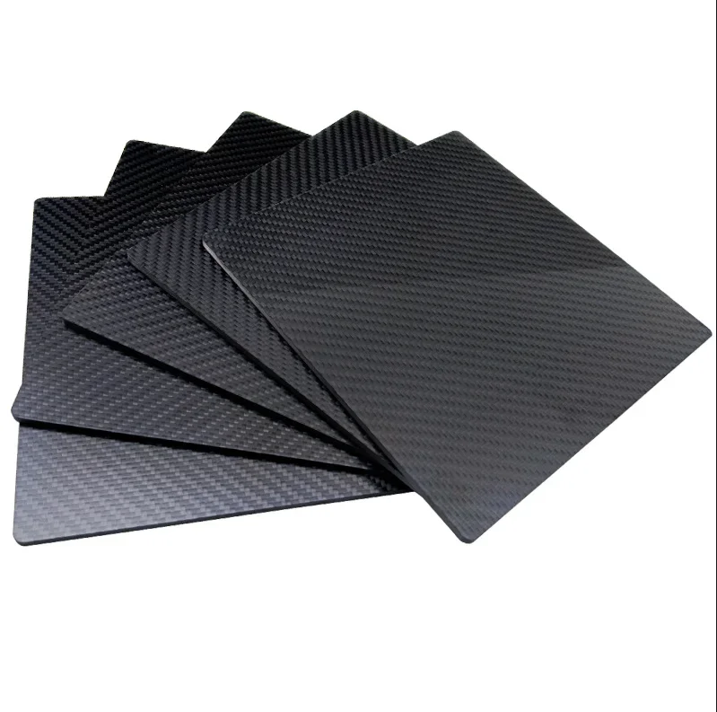 3K Carbon Fiber Plate 500x600mm 100%Pure Carbon Board 1mm 2mm 3mm 4mm 5mm 6mm Thickness Carbon Fiber Material For RC UAV/Toys