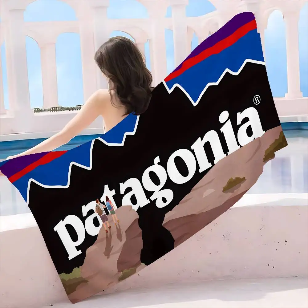 Alfombra de Cama P-Patagonias, Manta de Microfibra de Secado Rápido, Toallas de Playa Extra Grandes con Estampado, Toalla de Piscina Súper Absorbente