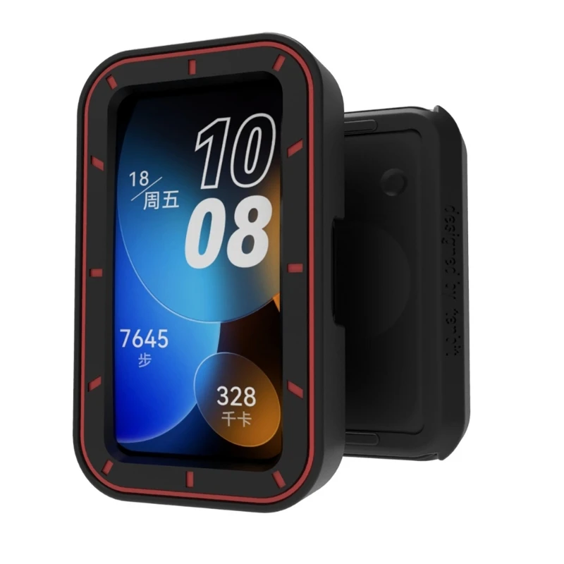 เคสป้องกันหน้าจอ TPU สำหรับ Huawei Band 8, ฝาครอบป้องกันรอยขีดข่วนกรอบกันชนกันกระแทก