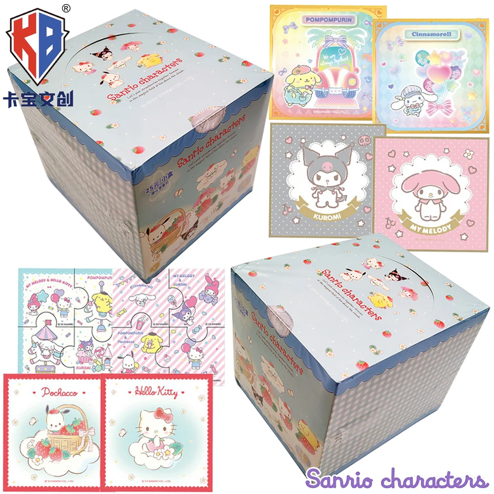KABAO Original Sanrio Collection Card Cinnamoroll Kuromi Melody Creative Sushi Styling Character Color Paper Card Festival Gift