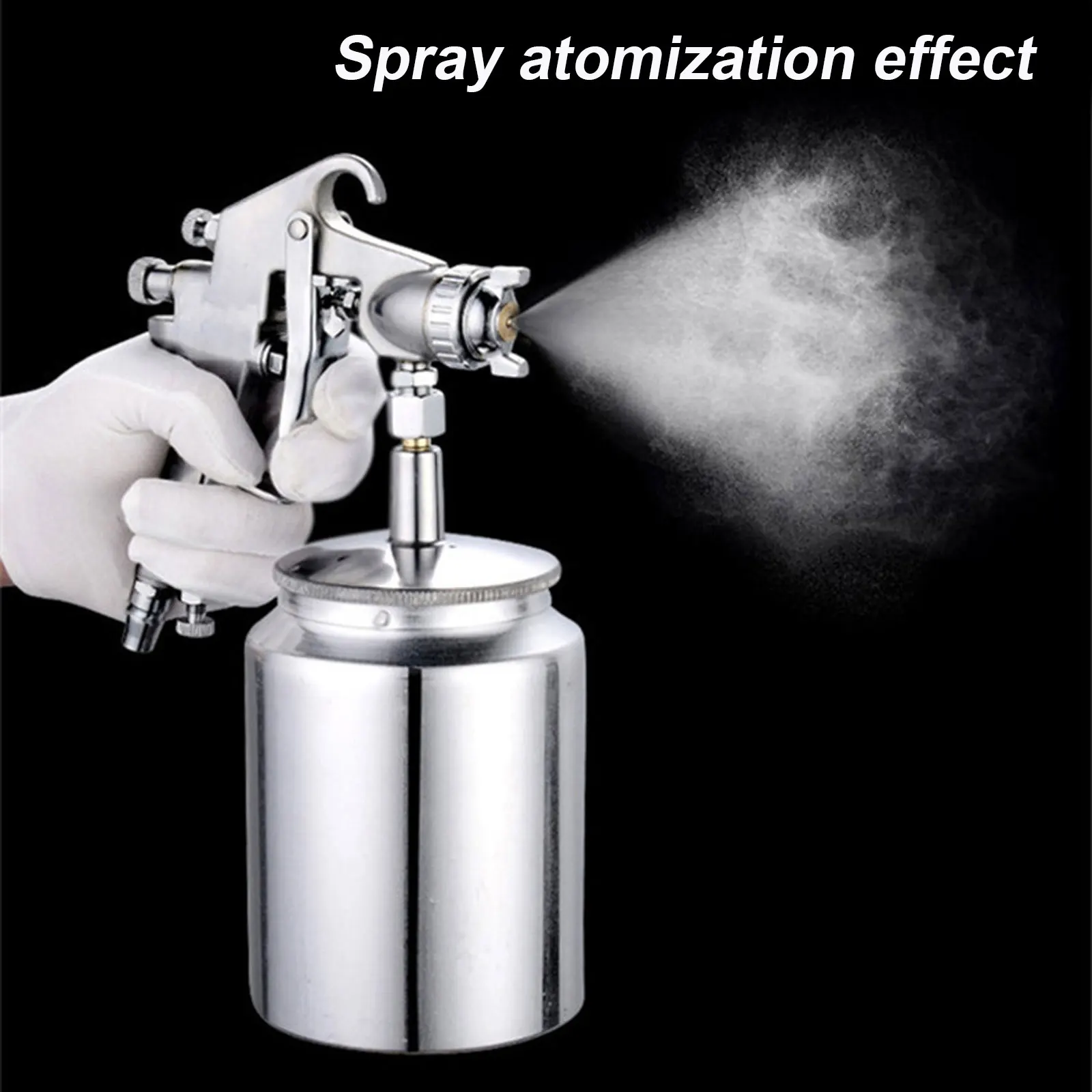 Tp HVLP Pneumatic Sprayer Gun Professional Spray Gun 2.0 mm Steel Nozzle for Can Furniture Car Paint Glue High Atomizing Spray