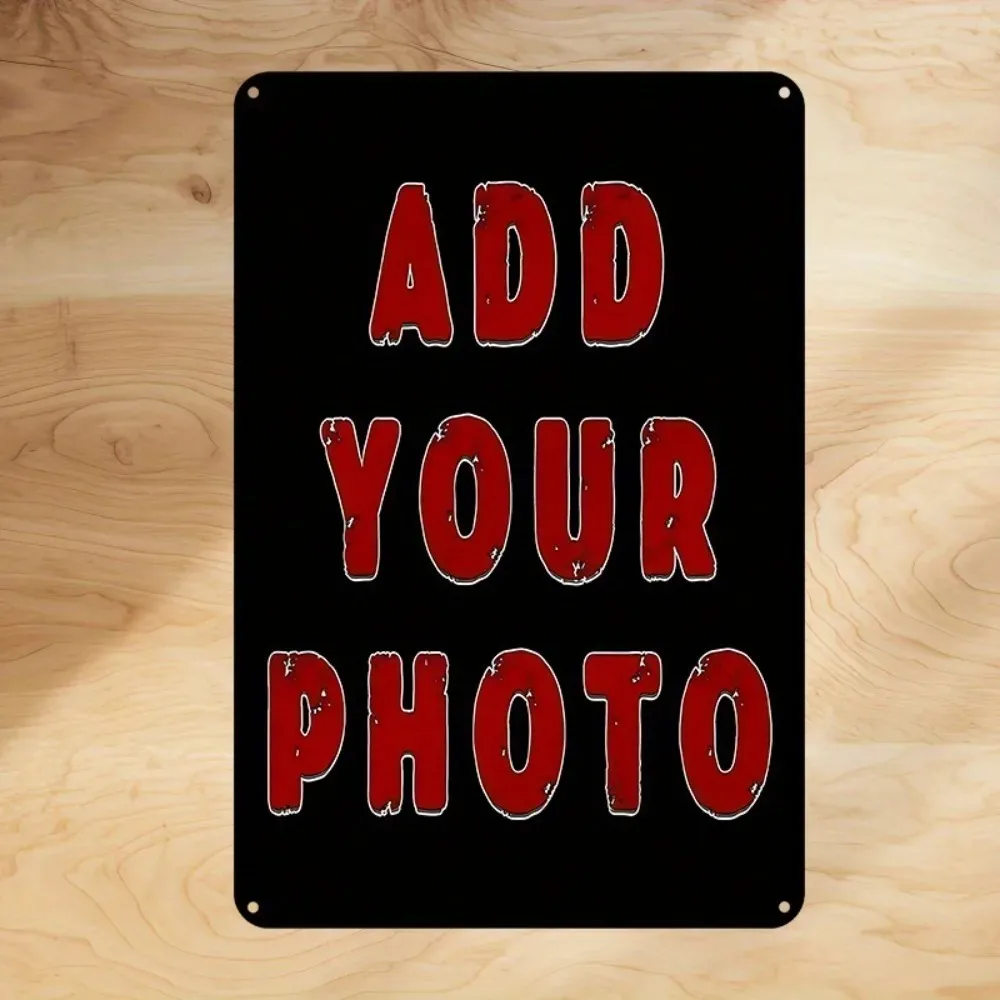 8×12Inch Customizable Tin Metal Plaque Pre-drilled Multiple Designs Custom Text Waterproof Home Business Indoor Wall Decor Gift