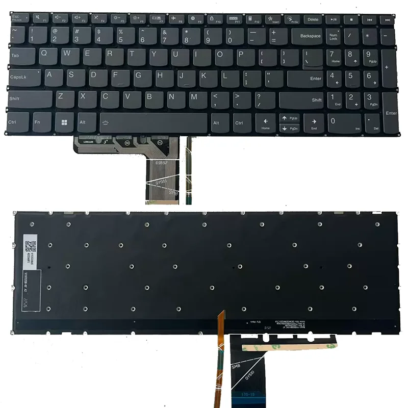 US/UKBacklight Backlit Keyboard For Lenovo Yoga Slim 7-15ITL05 15IIL05 7-15ITL5 15imh05 Gray Color