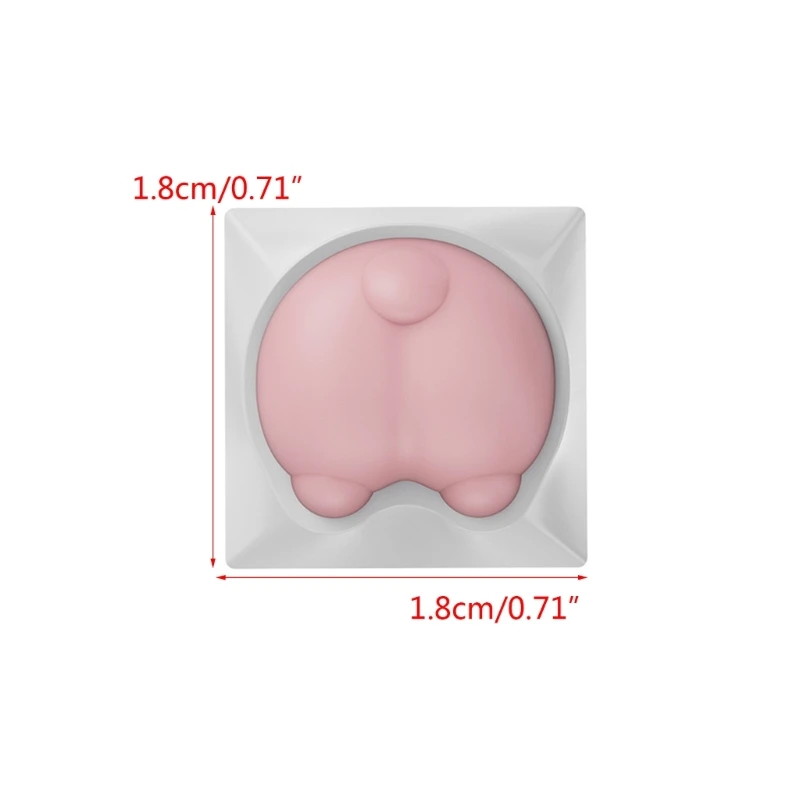 기계식 키보드 용 3D 연질 실리콘 고양이 발 키캡 귀엽고 다채로운 키보드 키캡 용품 승화 캡 Dropship