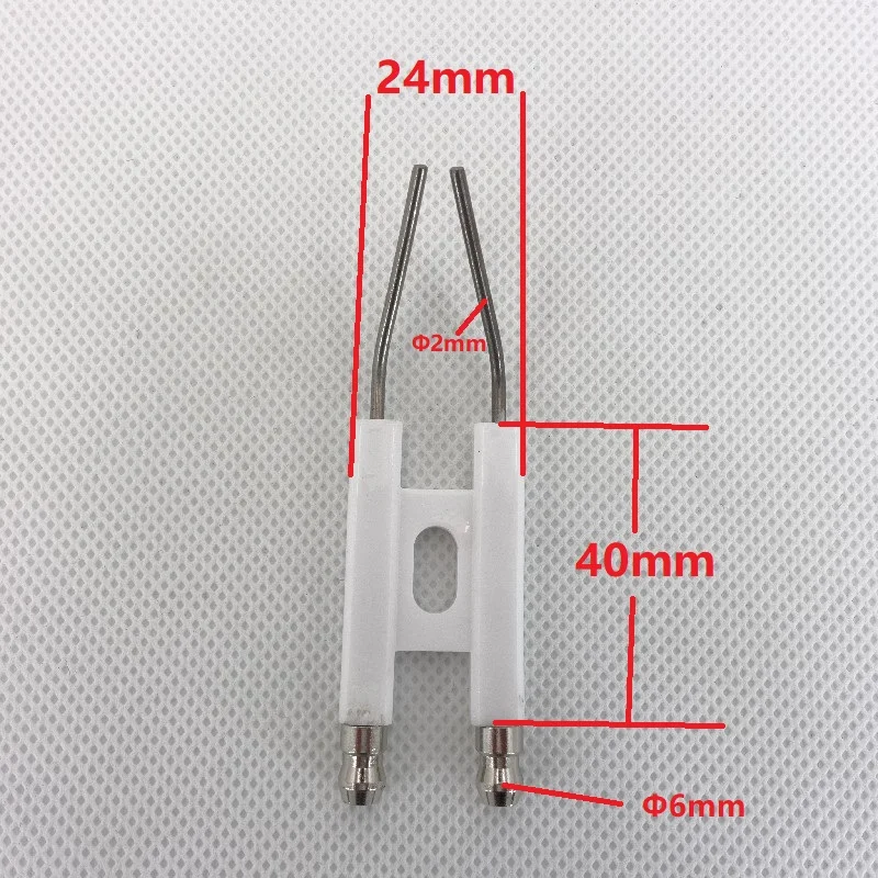 Double Pole Ignition Electrode Ceramic Igniter For Waste Oil Burner Large Conjoined Ignition Needle