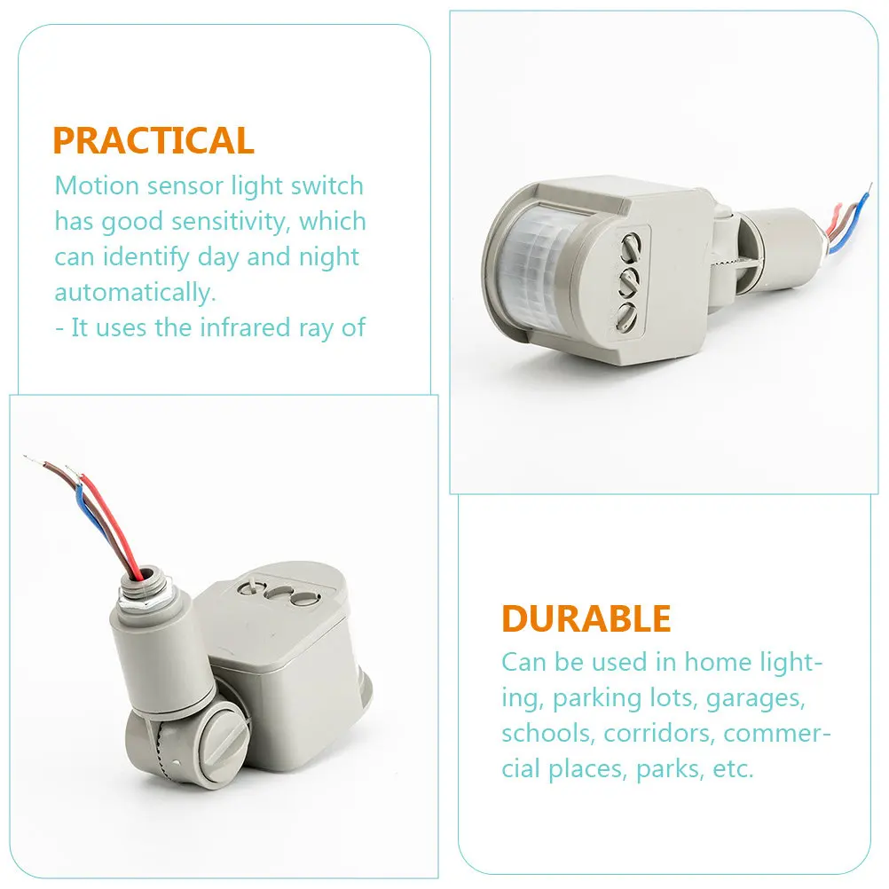 Pir Infrared Motion Sensor LED Light Ac85-265V Motion Auto on Off for Home Parking Outdoor Lighting Pir