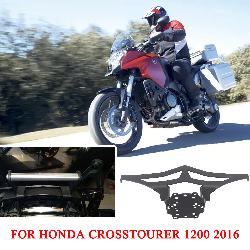 لهوندا VFR1200X Crosstourer VFR 1200X2016 -2020 جديد الزجاج الأمامي حامل حامل الهاتف المحمول هاتف به خاصية التتبع عن طريق الـ GPS والملاحة لوحة قوس #1