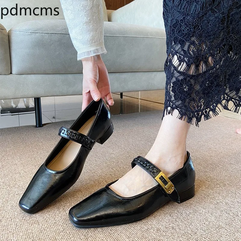 High Quality Women's Shoes 2026 Autumn French Comfortable High Heels Mary Jane Shoes for Women Fashion Shoes New Sapato Feminino