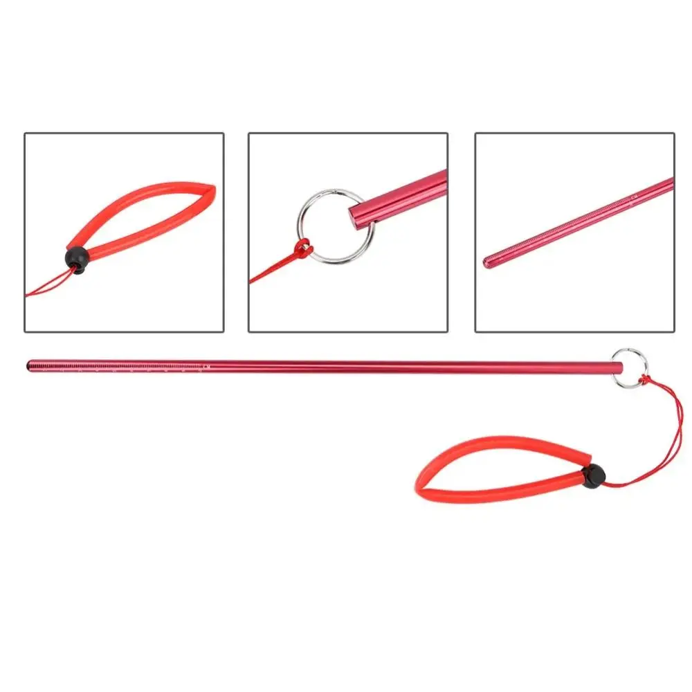 Aluminum Alloy Diving Lobster Stick Diving with Measurement Underwater Diving Rod Underwater Mixer Lanyard Diving Pointer Rod