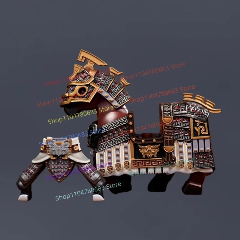 MOC Building Blocks Mini Figures: Qin Empire Assembly Model Display Figurines Anime Cartoon Decorative Toys Gifts Collectibles