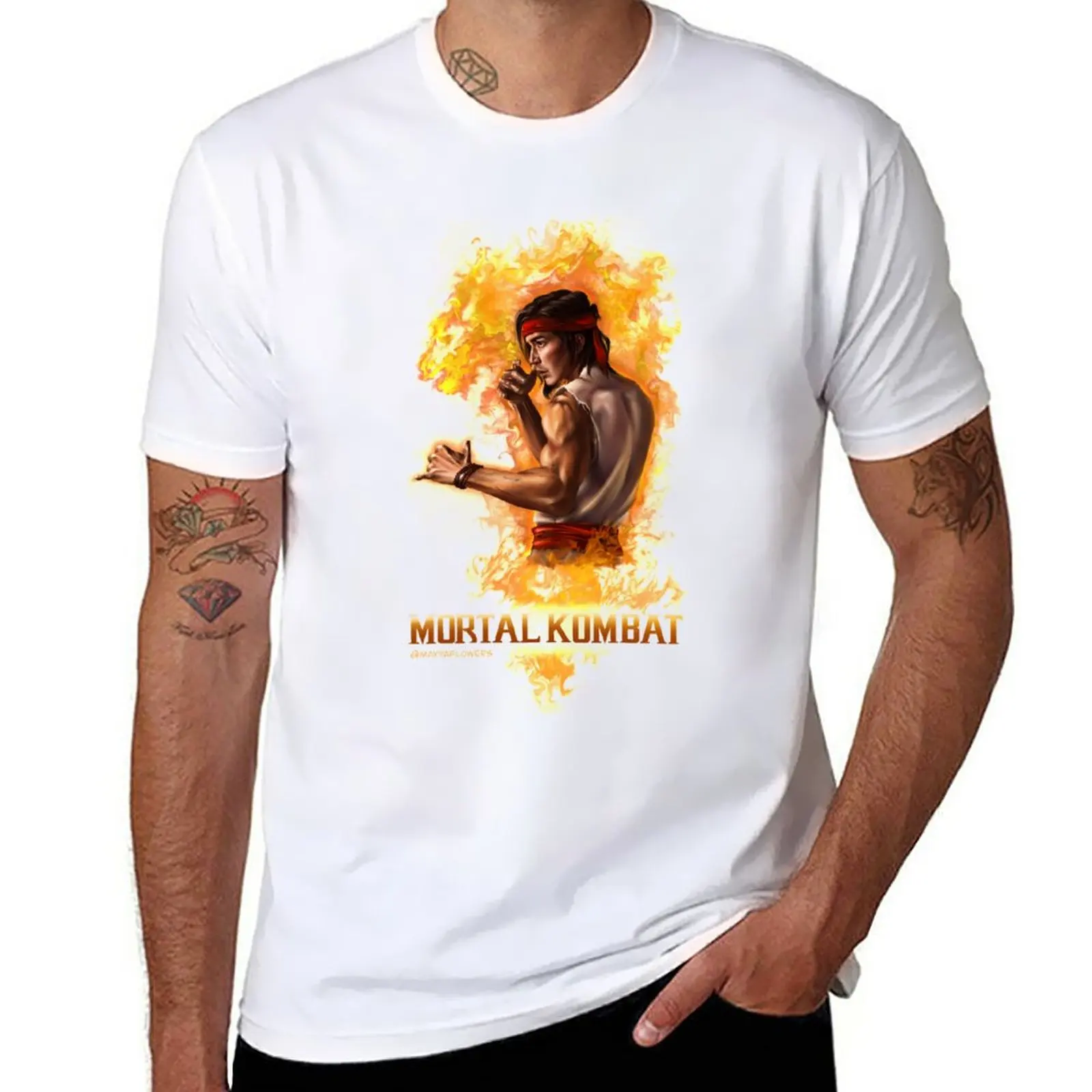 New Liu Kang Mortal Kombat T-Shirt custom t shirts design your own cute tops boys t shirts mens t shirt