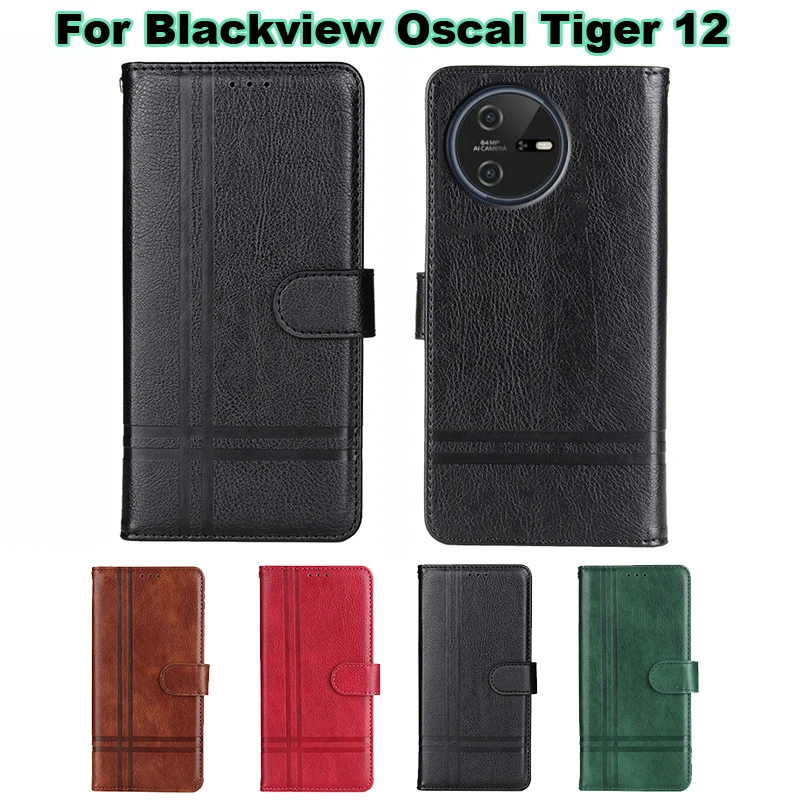 чехол на Blackview Oscal Tiger 12 Case Wallet Capas Leather Phone Cover For Carcasas Blackview Oscal Tiger 12 Mujer Hoesje 6.78