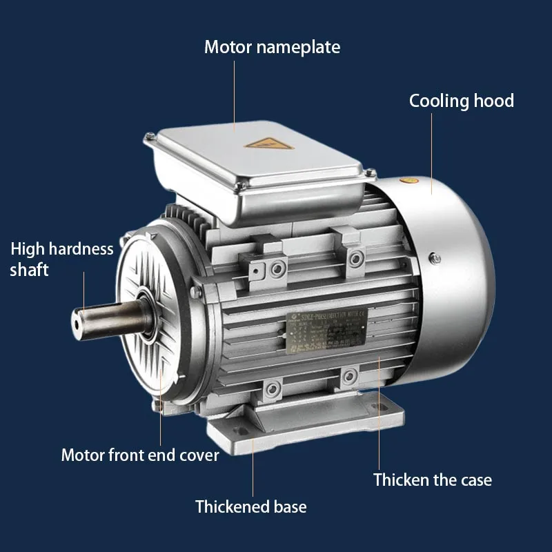 Single-Phase asynchronous motro 380V national standard  motro copper wire 1000W-7500W high efficiency and energy saving mator