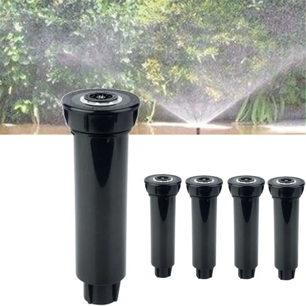 Adjustable 360 Degree Retractable Sprinkler Nozzle Automatic Lifting Anti-Rust Underground Lawn Sprinkler Spring-Loaded