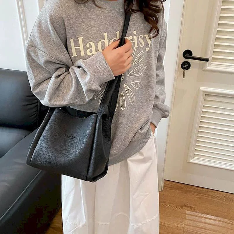 

Женские сумки, повседневные корейские модные сумки через плечо, эстетический дизайн, роскошные сумки для женщин, сумки, хит продаж, сумка-ведро