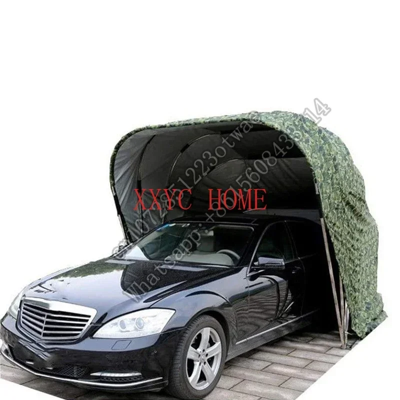 

Manual Waterproof car House shed Foldable Shelter carport Parking Canopy Galvanized Steel Retractable Garage