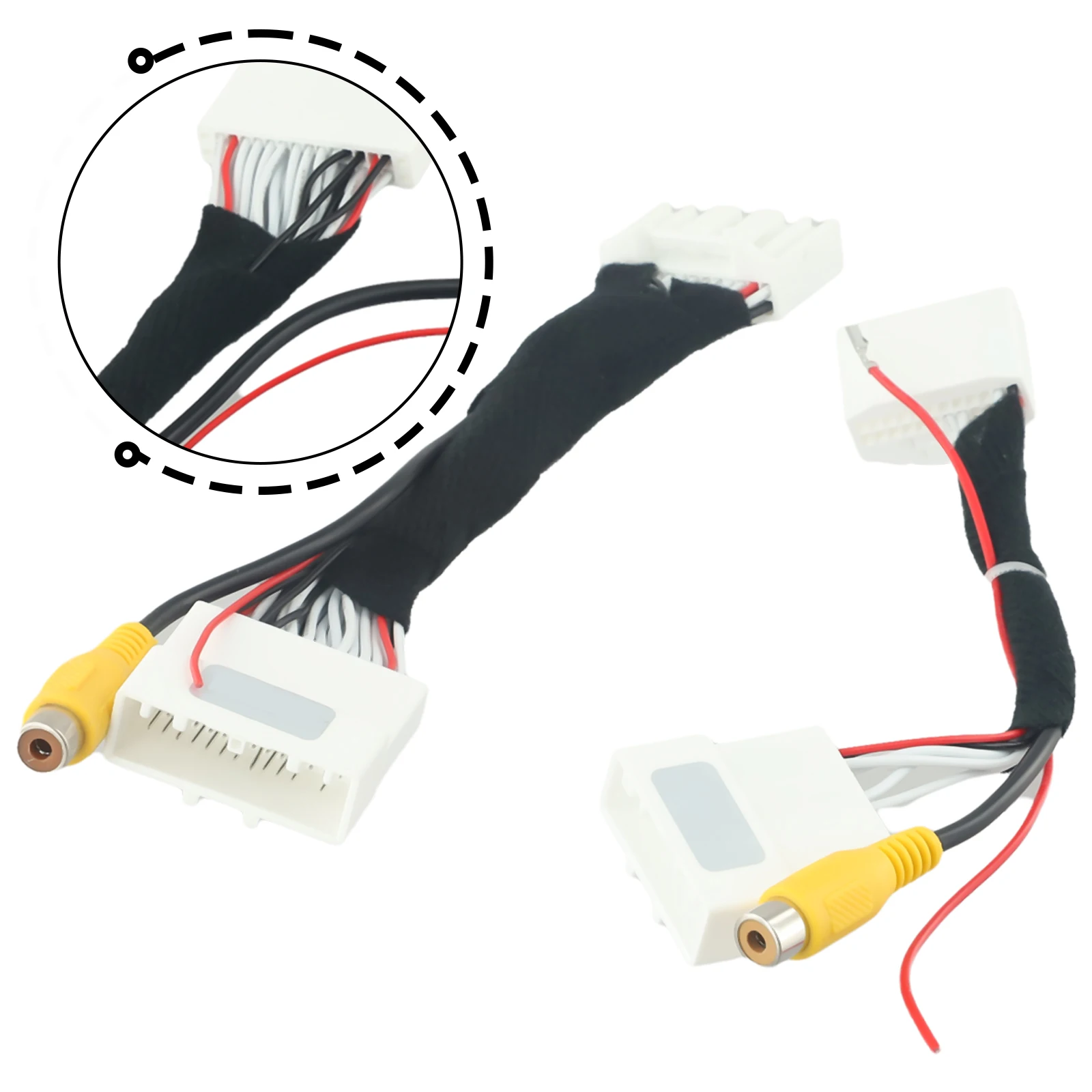 Camera Adapter Cable Reliable Camera Wiring System with 28 Pin and 24 Pin Adapter Cables for Land Cruiser Prado