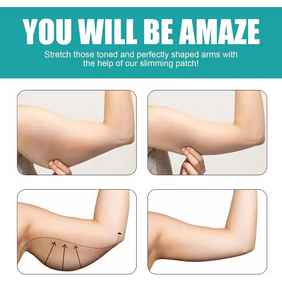 60/6 PCS Arm Weight Loss Patch Thin Arm Sticker Fat Burning Body Detoxification Patches Body Sculpting Wormwood Slimming Patches view 3