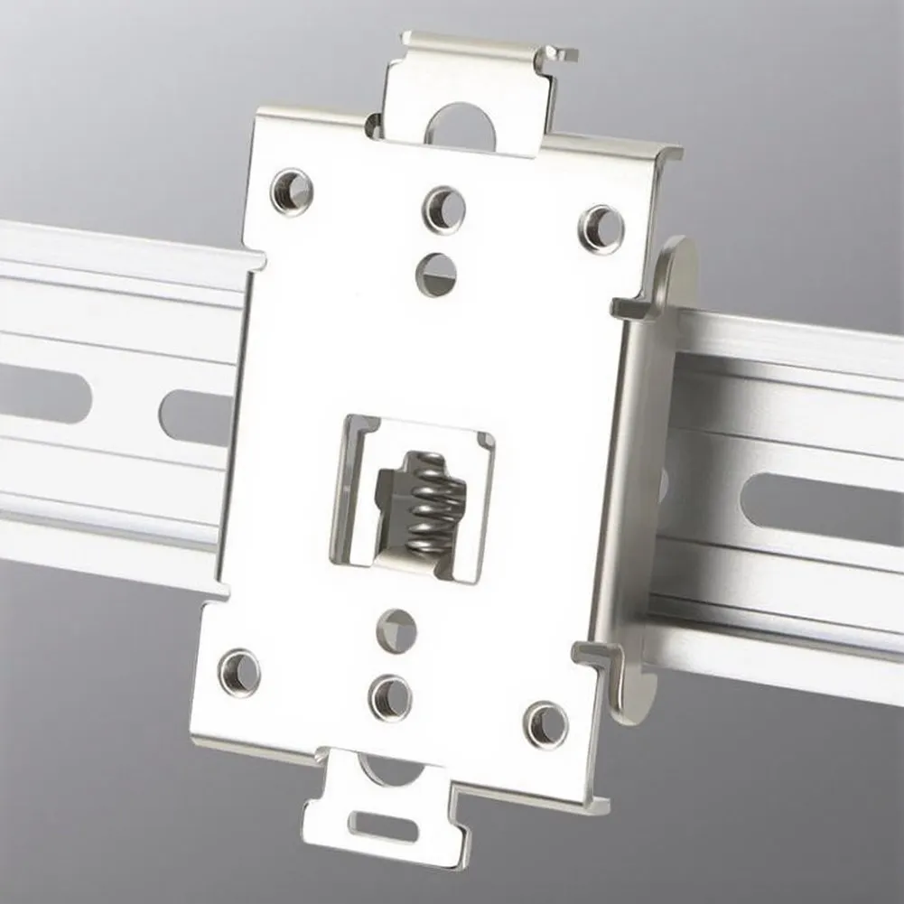 Solid State Relay Holder DIN Rail Mounting Clips Long-lasting Mounting Support Mounting Bracket Zinc-plated Iron Construction