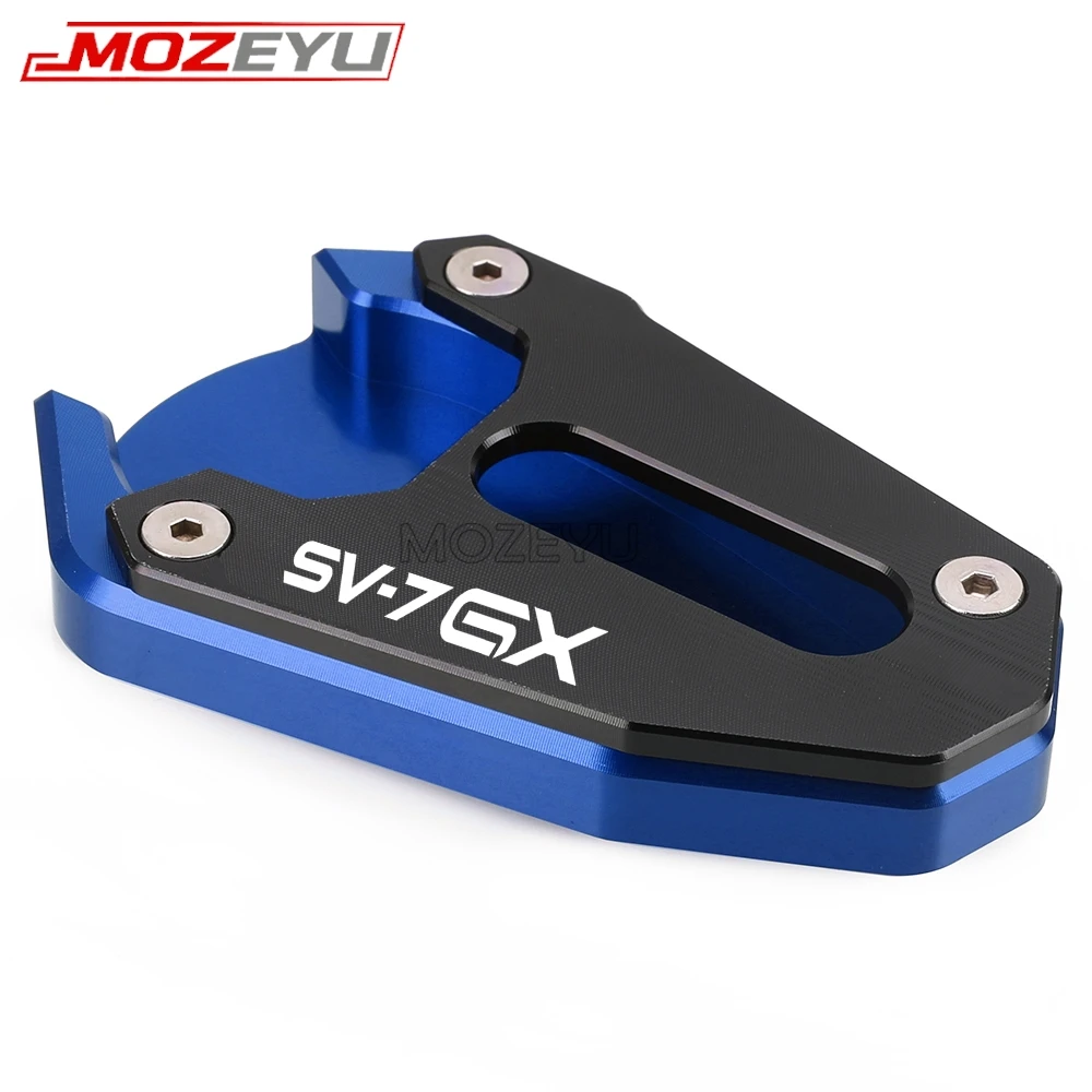 New For Suzuki SV-7GX SV 7GX SV7GX SV7 GX 2026-2027 Motorcycle Foot Side Stand Extension Plate Pads SFV 650 Gladius 2009-2017