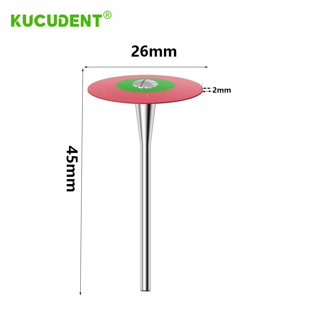 1 قطعة الأسنان المطاط الماس الملمع عجلة القرص ل زركونيا الخزف ترميم HP 26 مللي متر مختبر الملمع عجلات أدوات طب الأسنان #2