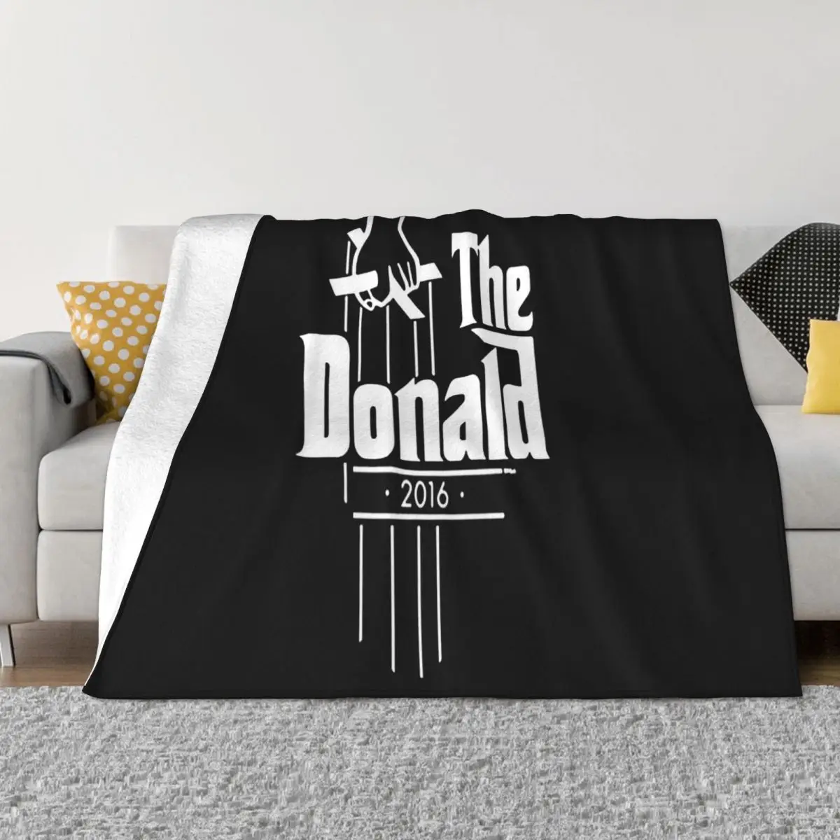 The Donald Trump For President 2016 Elections Black Swag Pattern Comfortable Casual Fitness Throw Blanket